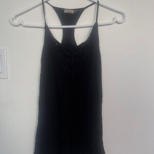 Aritzia Black Lace Detail Women's Tank